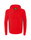 Erima Kapuzenpullover Essential Team Kapuzensweat (weiche Baumwolle, Rippbündchen) rot/grau Herren